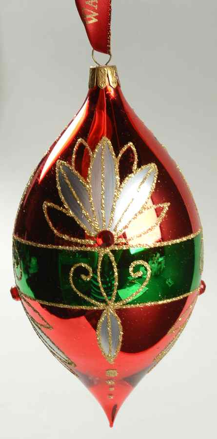 Holiday Heirloom Red, Green, Gold Crimson Spire - With Box by Waterford Crystal-1