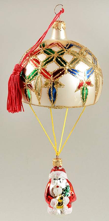 Holiday Heirloom Santa Ornaments Santa's Balloon Ride - No Box by Waterford Crystal-1