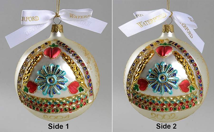 Holiday Heirlooms Ornaments Hope For Abundance Ball-2002 - Boxed by Waterford Crystal-1
