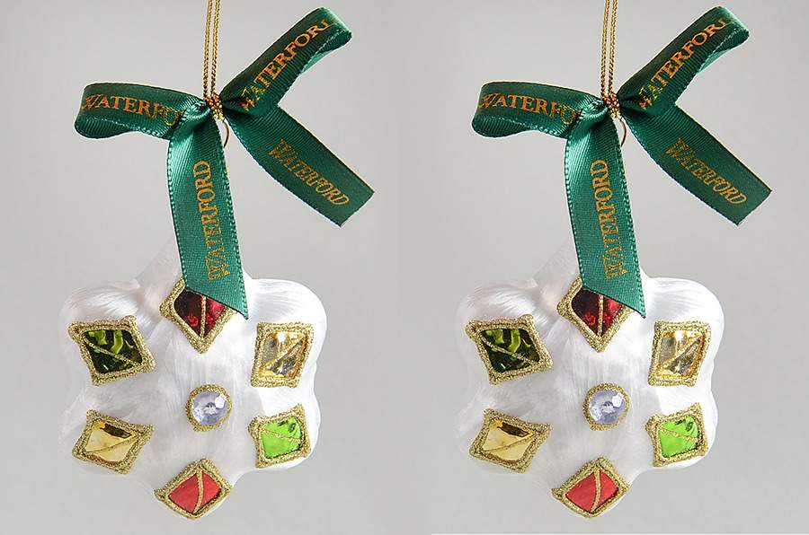Holiday Heirlooms Ornaments Crystal Snowflakes(Set Of 2) - No Box by Waterford Crystal-1