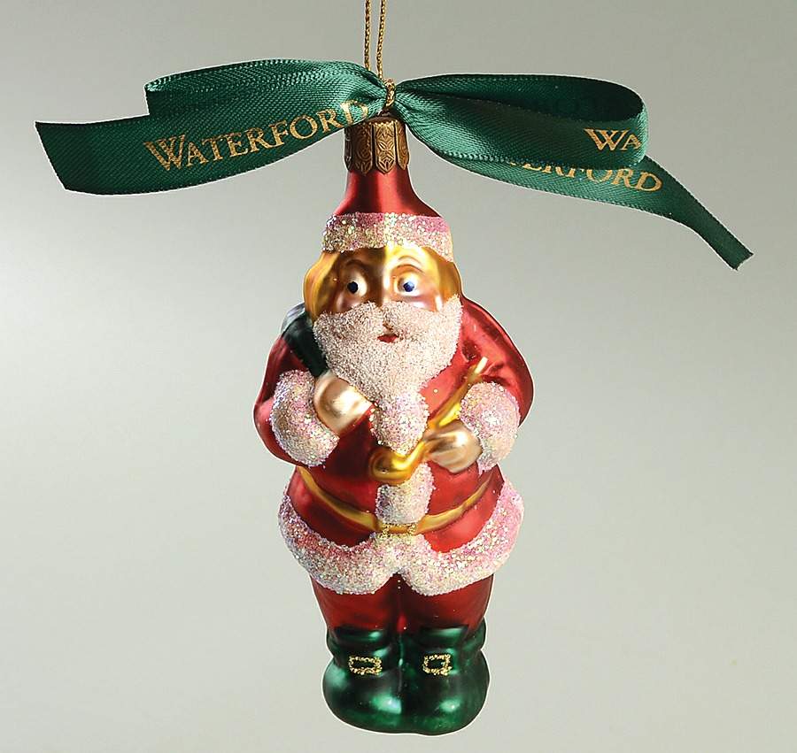 Holiday Heirloom Santa Ornaments Santa's Warm Wishes - With Box by Waterford Crystal-1