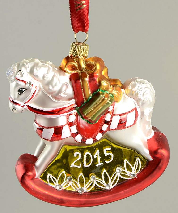 Baby's 1st Christmas Rocking Horse-Dated 2015 - No Box by Waterford Crystal-1