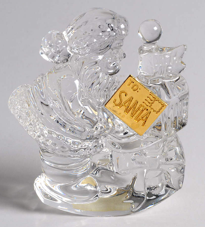 Santa Claus Is Coming To Town Santa Collecting The Mail - No Box by Waterford Crystal-1