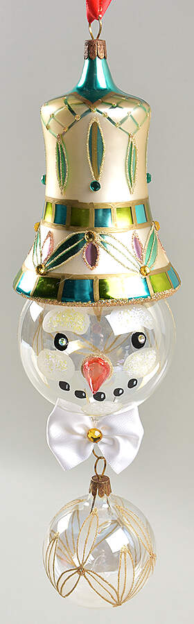 Snow Crystals-Holiday Heirloom Jeweled Snowman - Boxed by Waterford Crystal-1