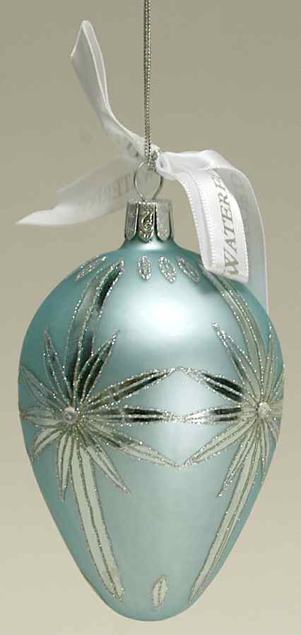 Snow Crystals-Holiday Heirloom Majestic Carina Egg - No Box by Waterford Crystal-1