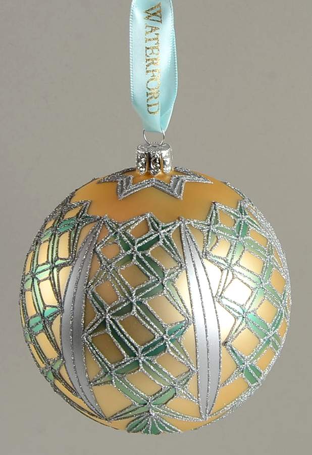 Snow Crystals-Holiday Heirloom Kilbarry Ball - Boxed by Waterford Crystal-1