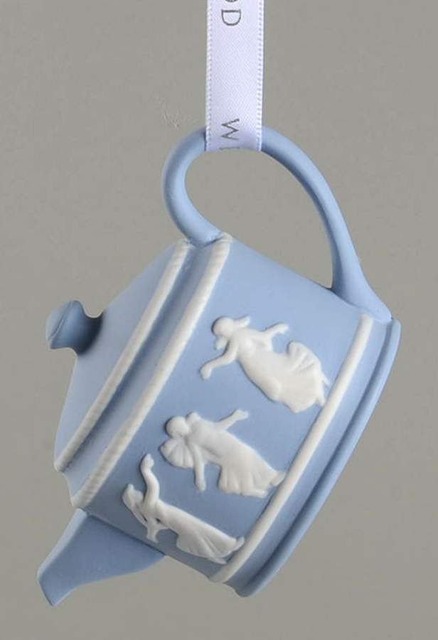 Iconic Collection Dancing Hours Teapot - Blue - No Box by Wedgwood-1