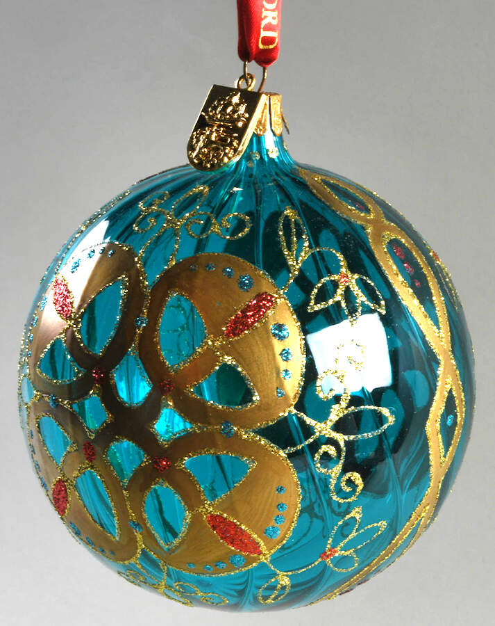 Jim O'Leary Collection-Precious Gems Aquamarine Ball - No Box by Waterford Crystal-1