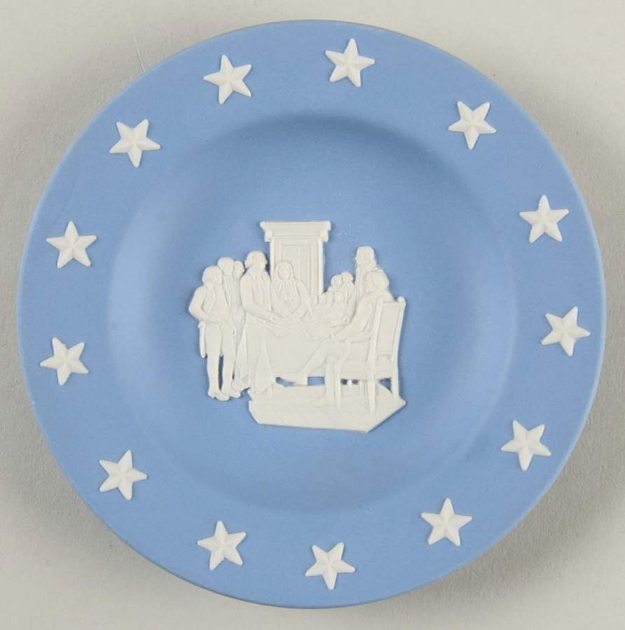 Bicentennial Miniature Plate Declaration Signed - No Box by Wedgwood-1