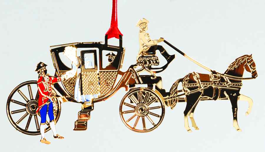 Mount Vernon Annual Christmas Ornament Powell Coach - Boxed by Mount Vernon-1