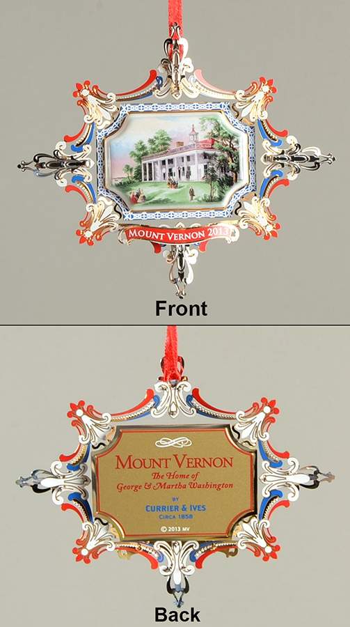 Mount Vernon Annual Christmas Ornament Home Of Washington-Mount Vernon - No Box by Mount Vernon-1