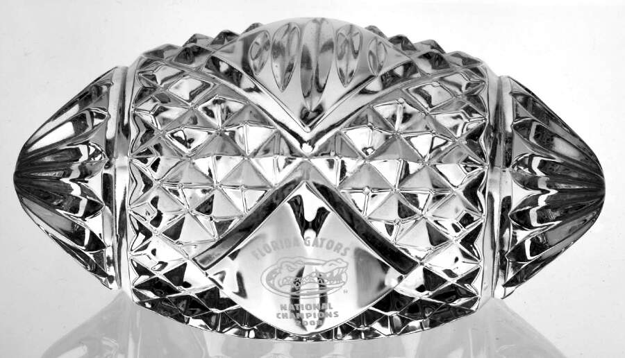 BCS Championship Paperweights Florida Gators-Football - No Box by Waterford Crystal-1