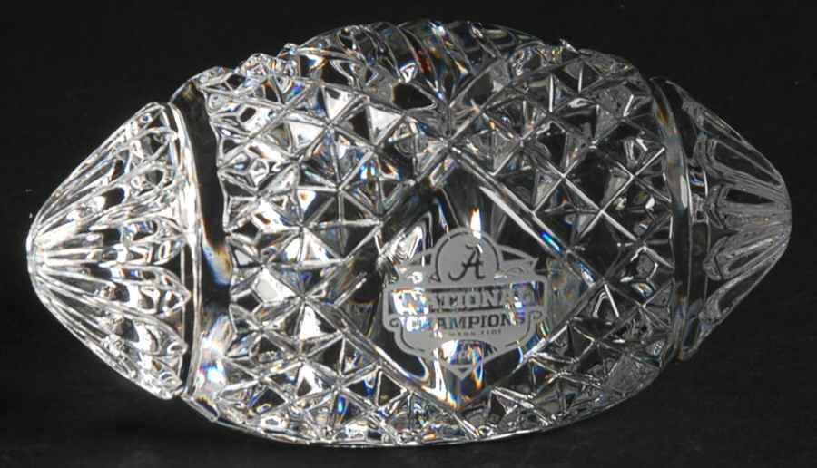 BCS Championship Paperweights Alabama Crimson Tide-Football - No Box by Waterford Crystal-1