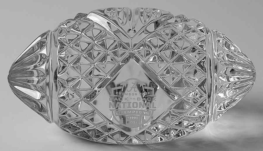 BCS Championship Paperweights Alabama Crimson Tide-Football - No Box by Waterford Crystal-1