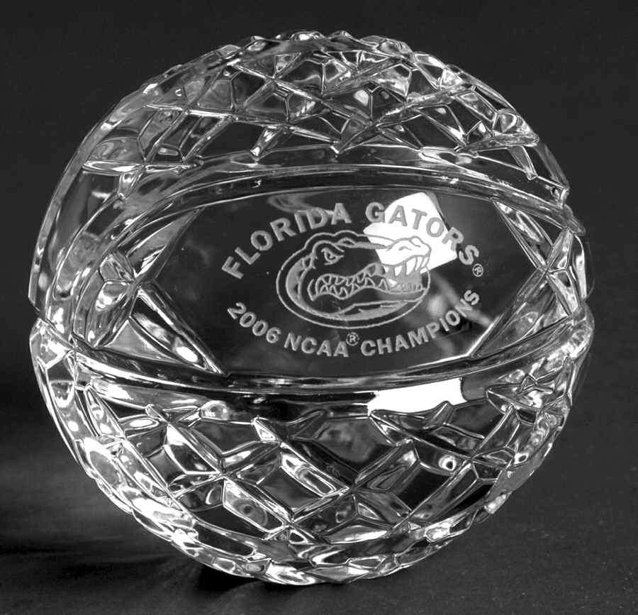 NCAA Basketball Championship Florida Gators - No Box by Waterford Crystal-1