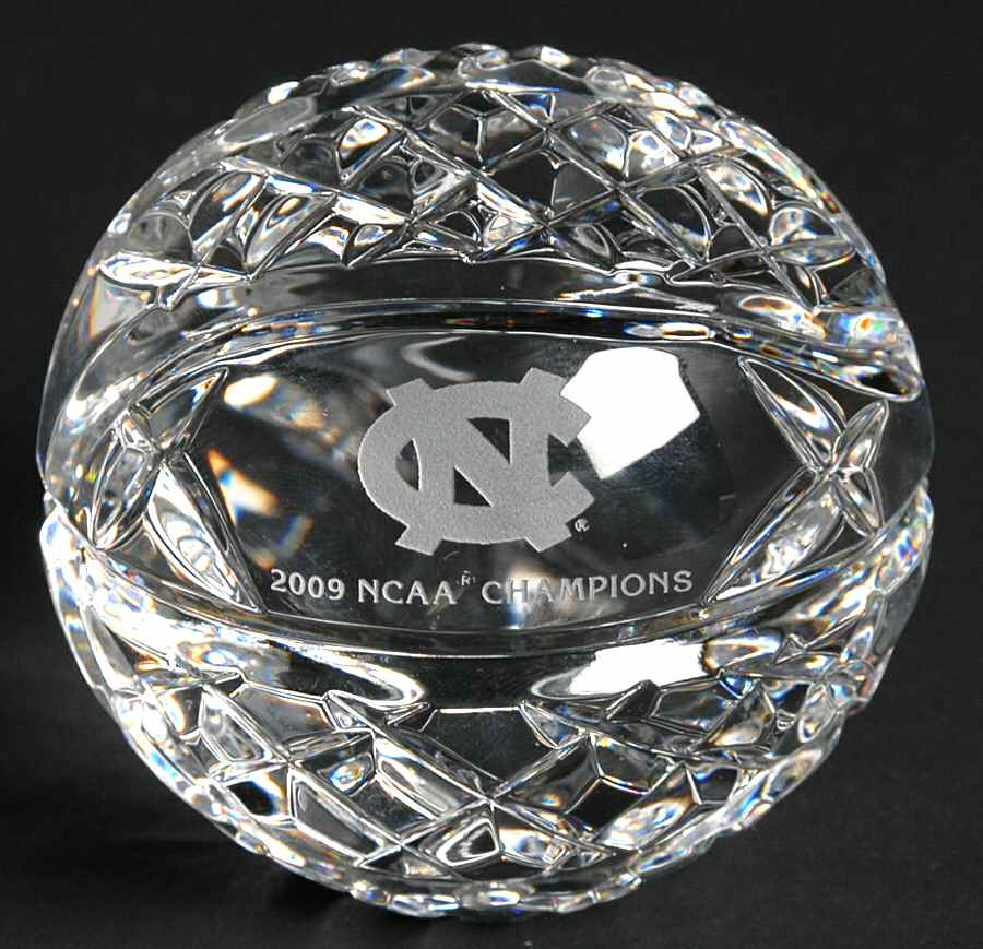 NCAA Basketball Championship Unc Tar Heels - No Box by Waterford Crystal-1