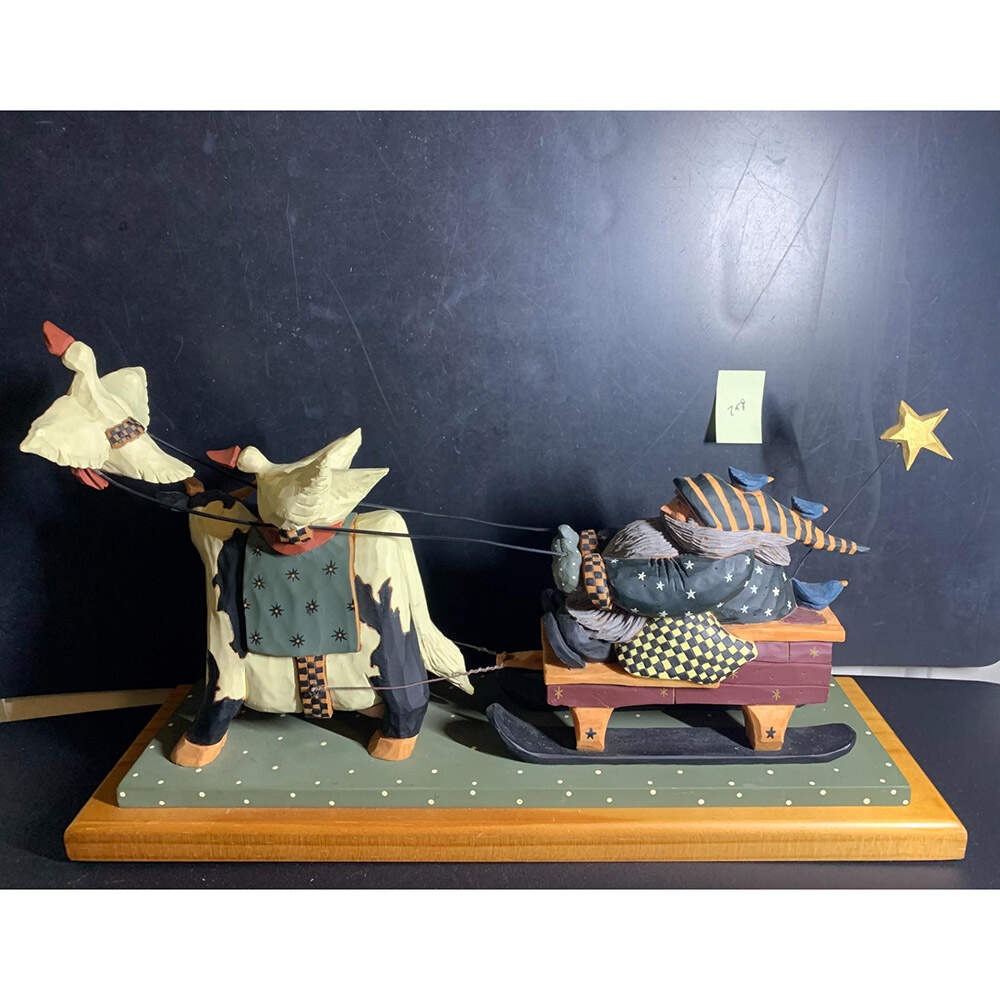 Williraye Studio Figurine Santa In Sled - No Box by Williraye Studio-1