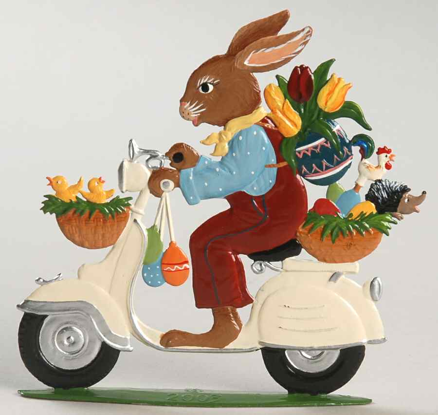Easter Bunnies Moped Bunny - Boxed by Wilhelm Schweizer-1
