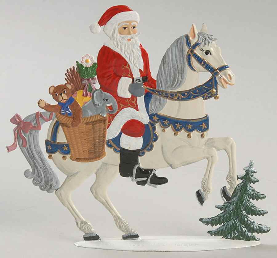 Santa Collection Santa On Horse - No Box by Wilhelm Schweizer-1