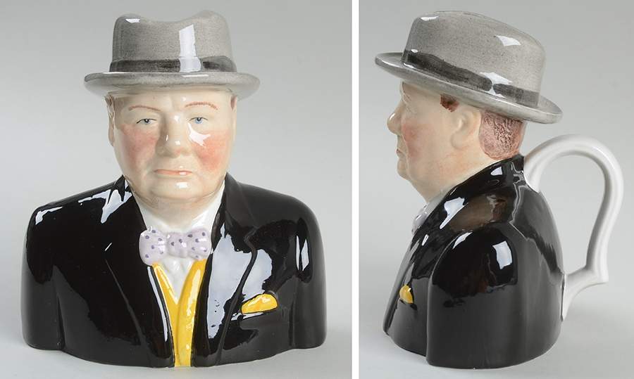 Character Jug Winston Churchill - With Box by Wood & Sons-1