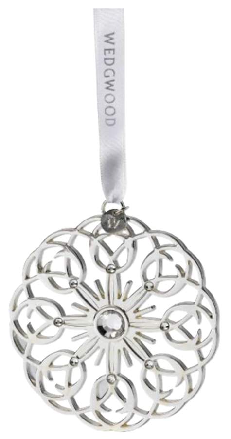 Wedgwood Christmas Ornament Pierced Star - Boxed by Wedgwood Silver-1