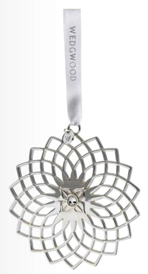 Wedgwood Christmas Ornament Filigree Snowflake - With Box by Wedgwood Silver-1