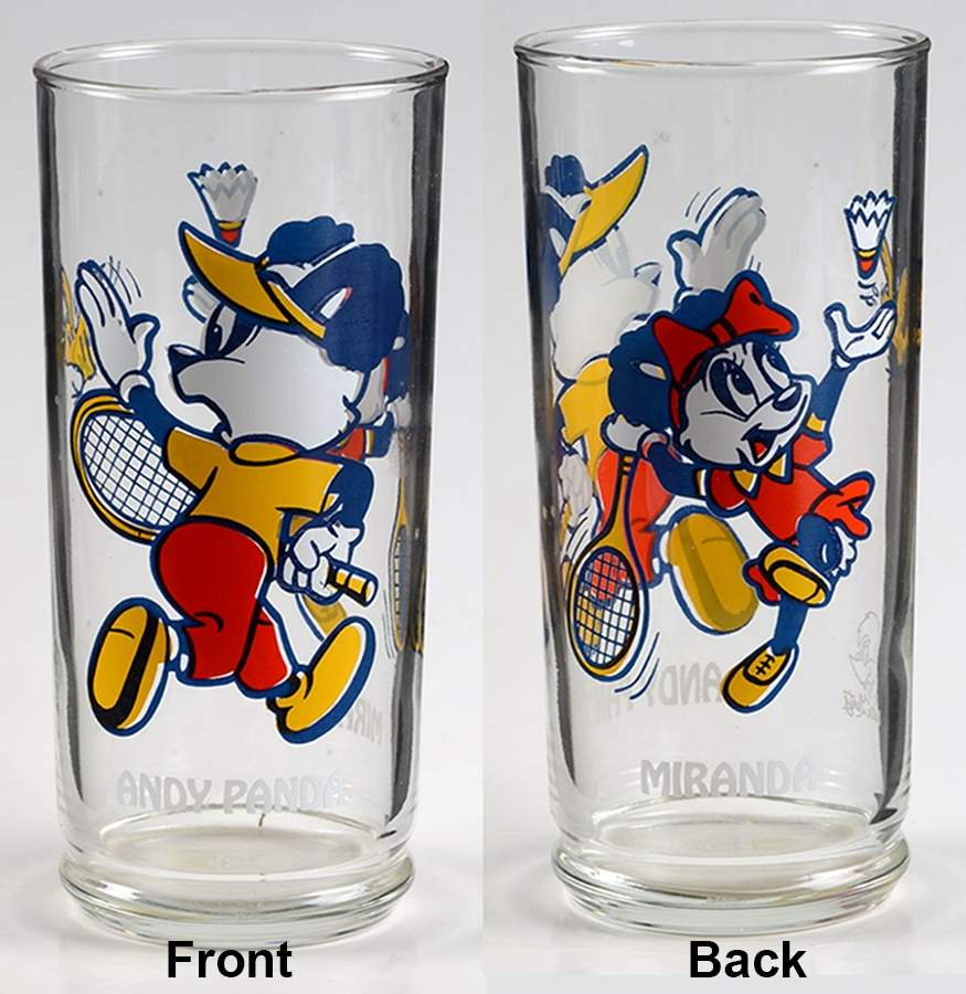 Double Character Glasses Andy Panda & Miranda - No Box by Walter Lantz-1
