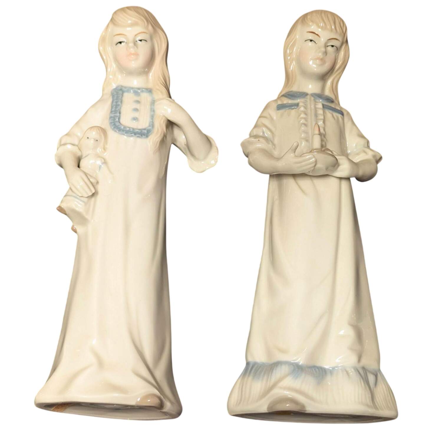 Wagner & Apel Figurines Girl In Nightgown With Doll - No Box by Wagner & Apel-1
