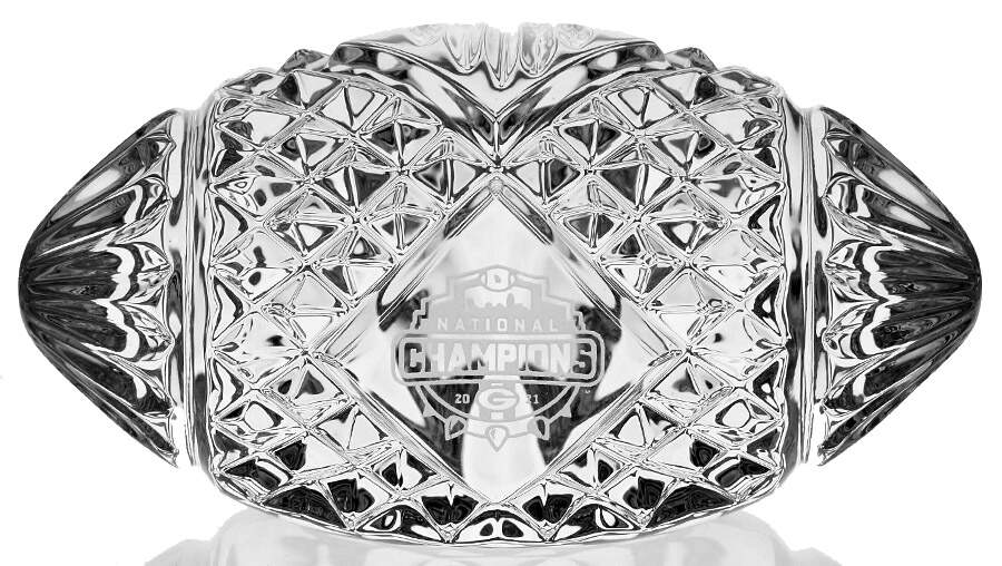National Championship Football Georgia Bulldogs - No Box by Waterford Crystal-1