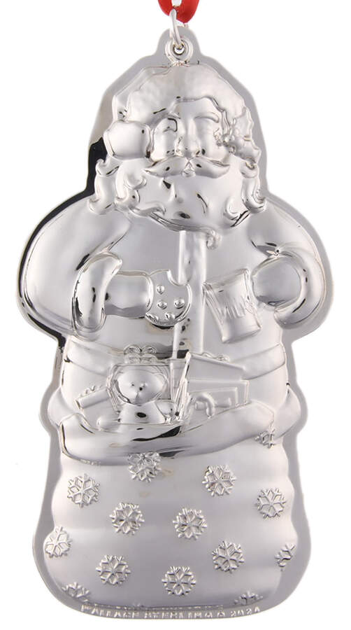 Sterling Santa 2024 Santa 4 3/8 Ht - Boxed by Wallace Silver-1