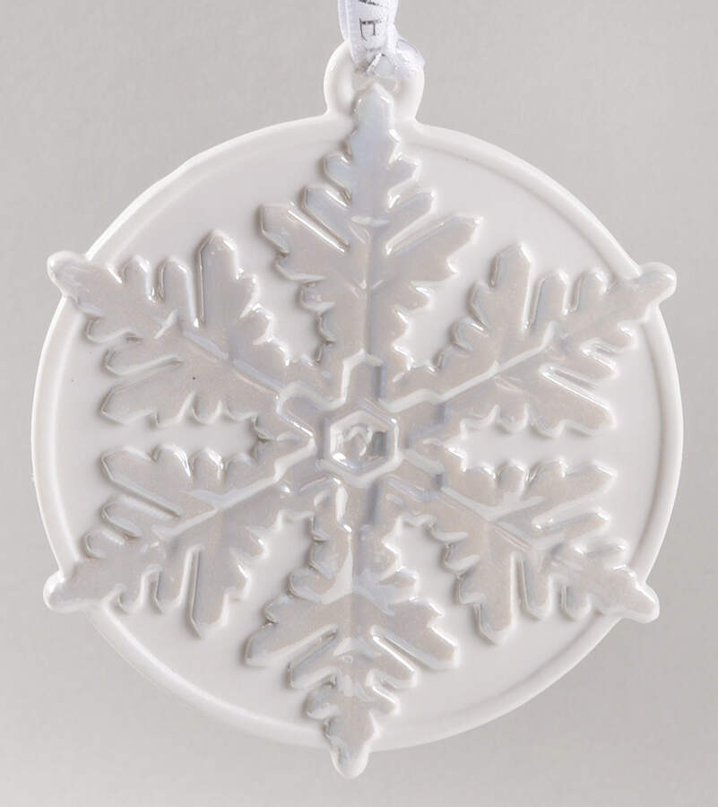 Snowflake Collection White Snowflake-Disk - No Box by Wedgwood-1