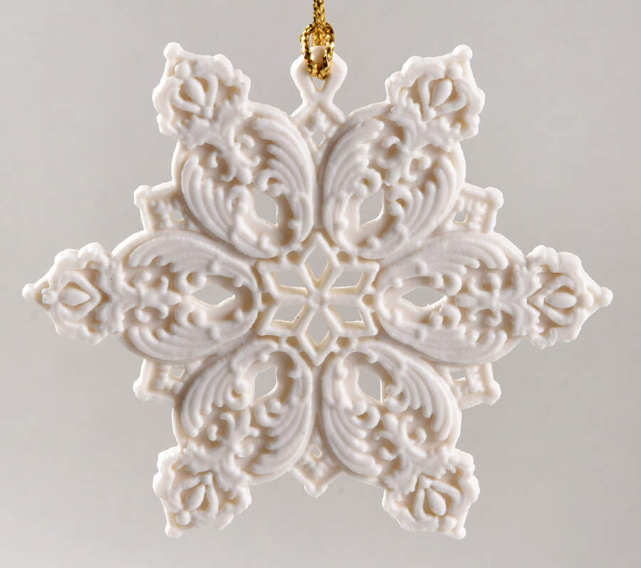 Snowflake Collection White Jasper Snowflake - With Box by Wedgwood-1