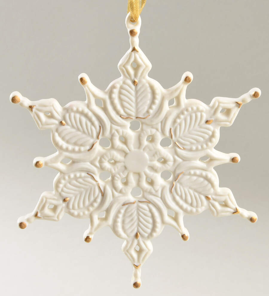 Snowflake Collection Snowflake-Gold Accents - Boxed by Wedgwood-1