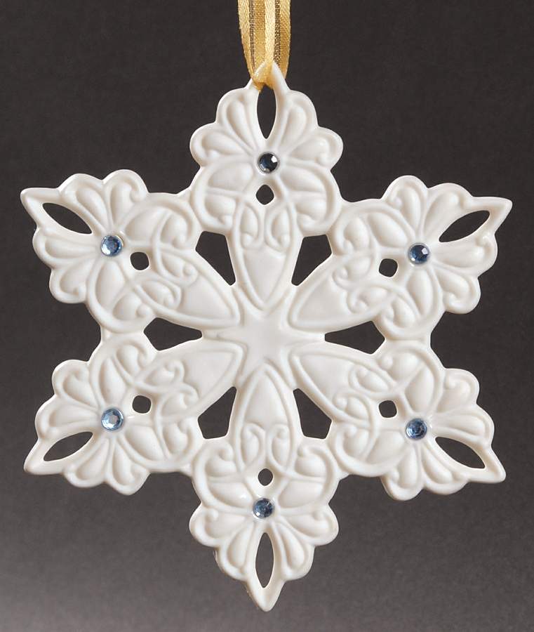 Snowflake Collection Wedgwood Blue Jeweled Snowflake - No Box by Wedgwood-1