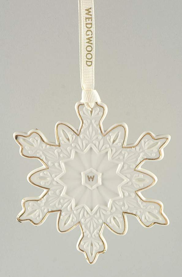Snowflake Collection Gold W Snowflake - Boxed by Wedgwood-1