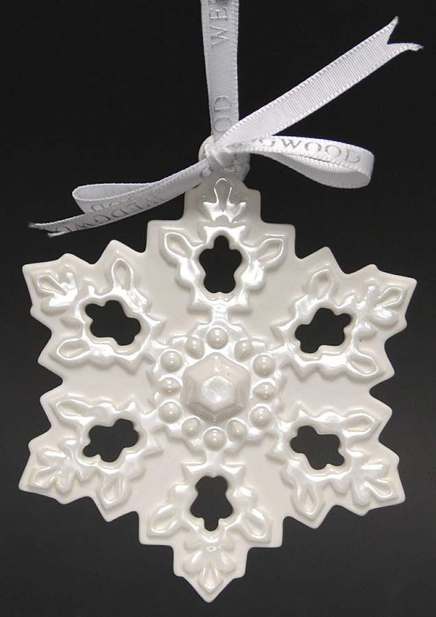 Snowflake Collection White Snowflake-Glossy - No Box by Wedgwood-1