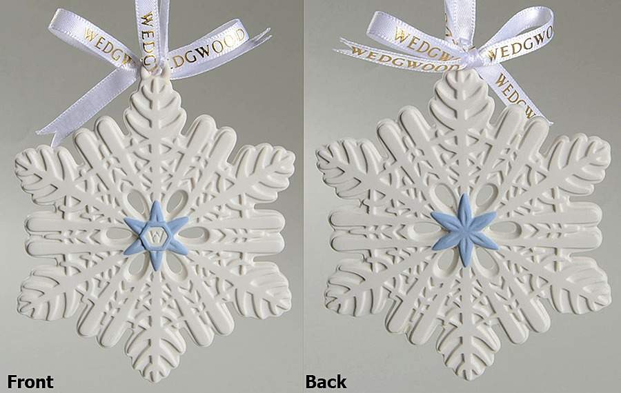 Snowflake Collection Figural Snowflake-Blue Center - No Box by Wedgwood-1