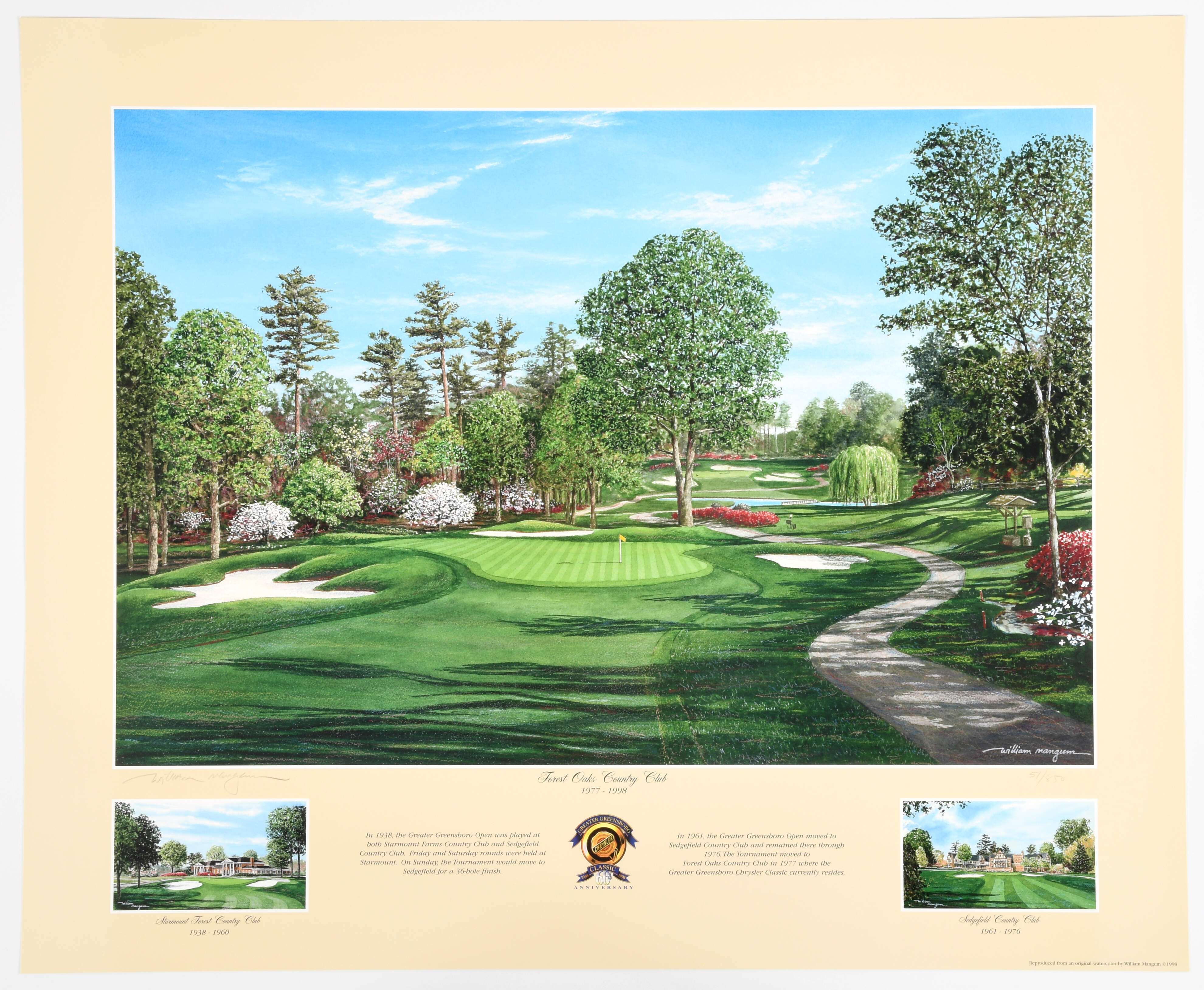 William Mangum Prints 60th Anniversary Greater Greensboro Clas - Boxed by William Mangum-1