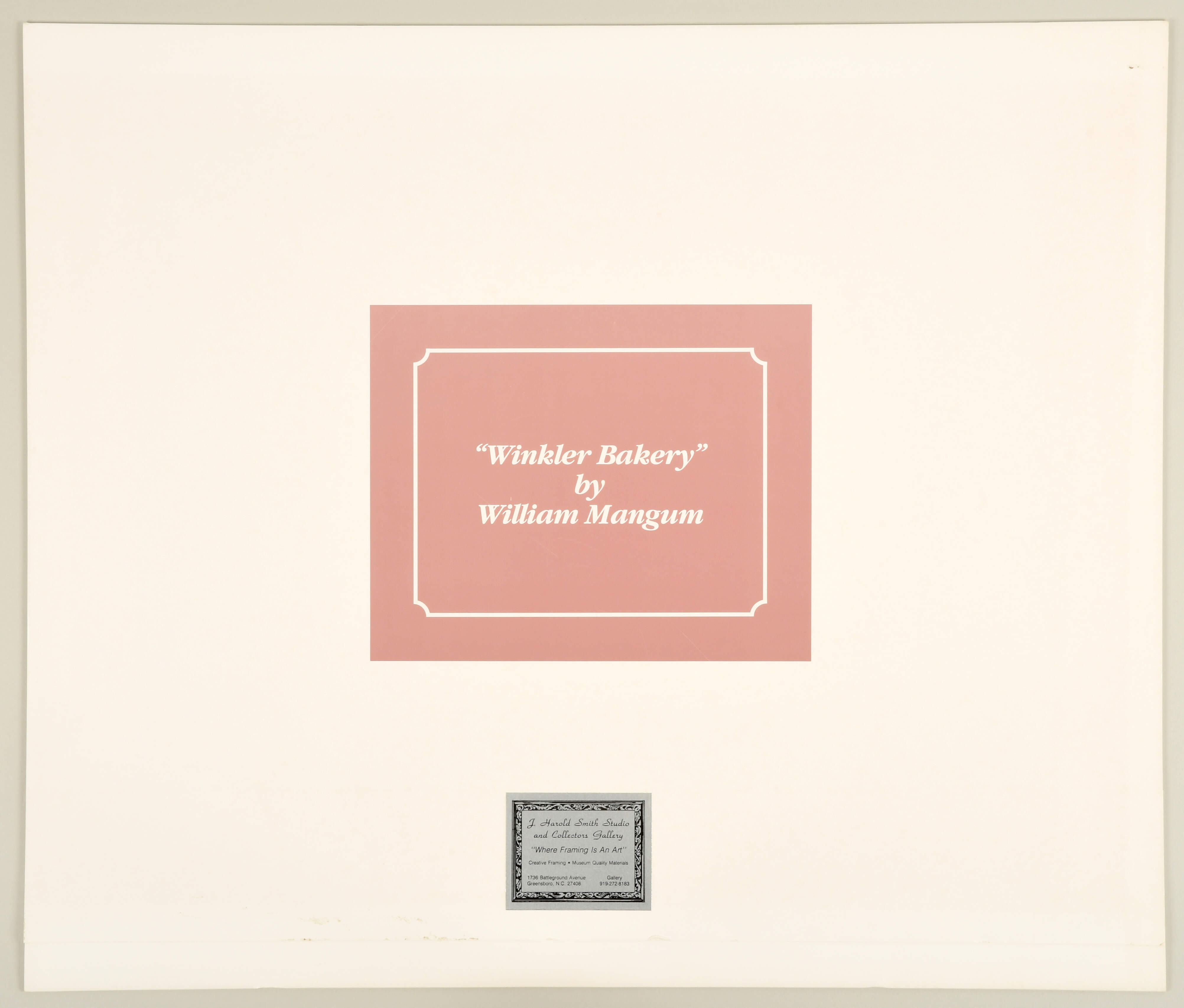 William Mangum Prints Winkler Bakery - Boxed by William Mangum-3