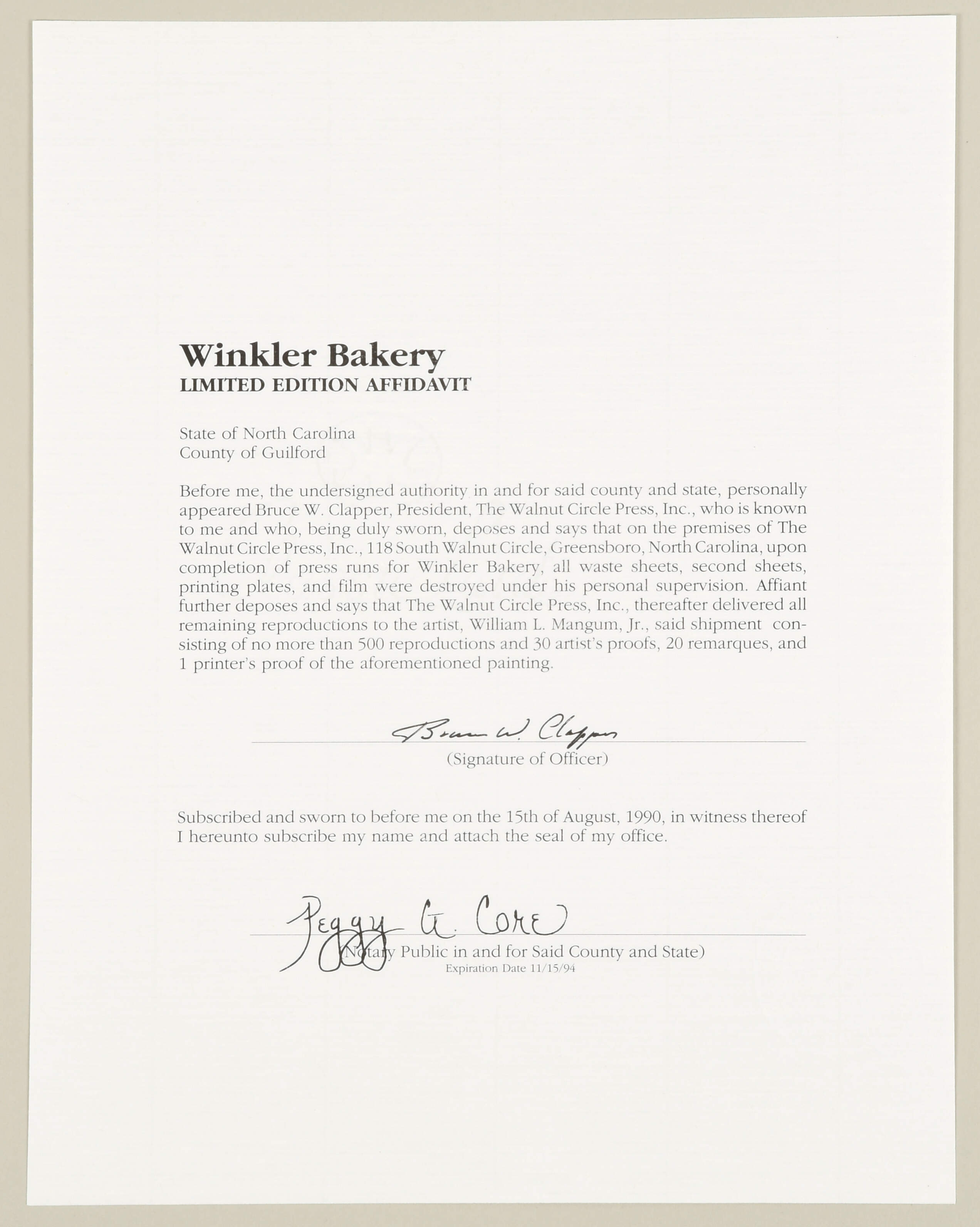 William Mangum Prints Winkler Bakery - Boxed by William Mangum-2