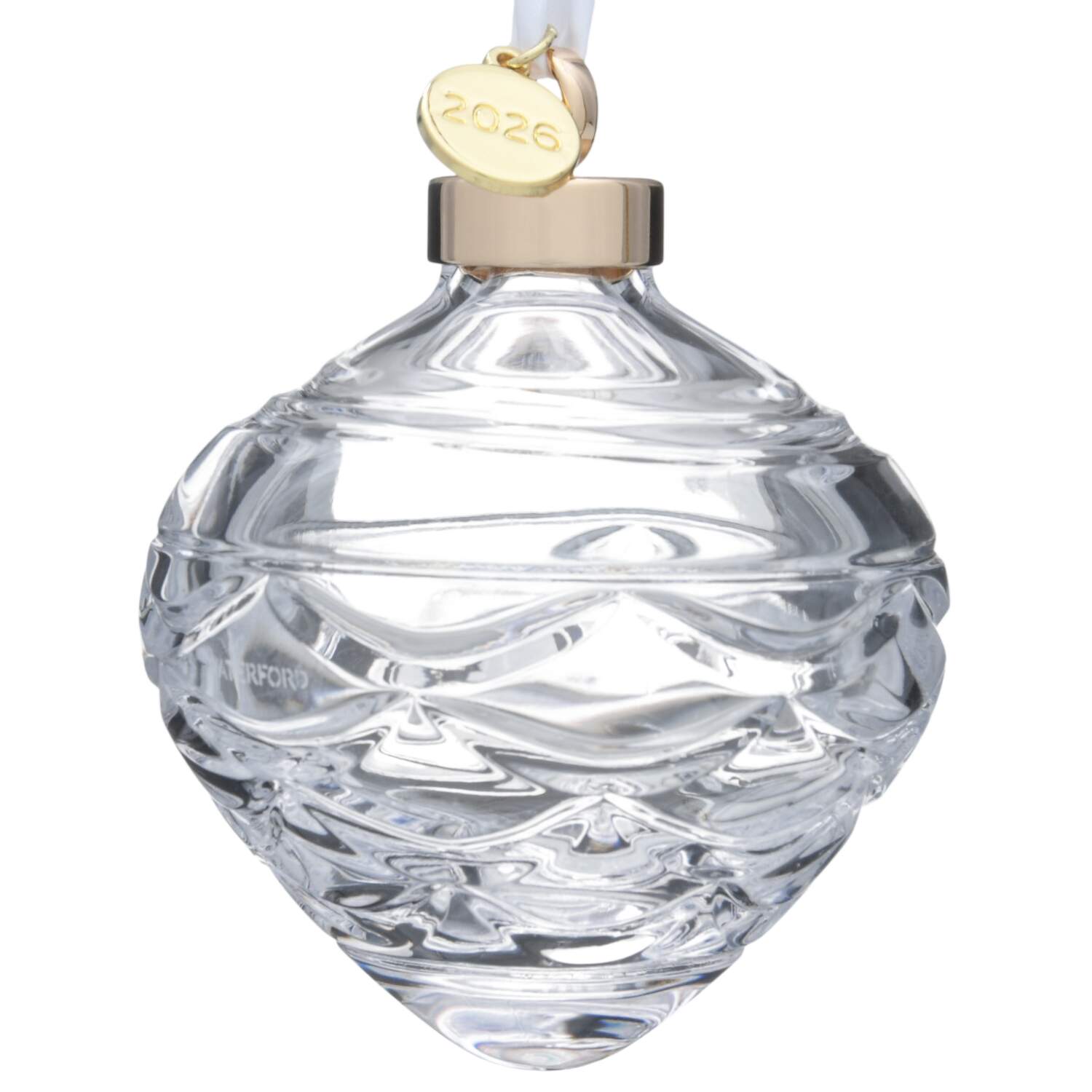 Winter Wonders Pinecone Bauble- Clear - No Box by Waterford Crystal-1