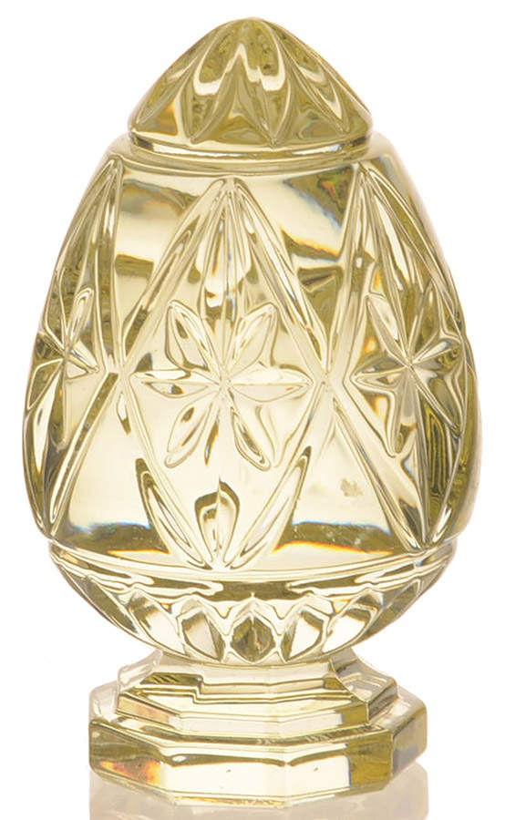 Waterford Marquis Paperweight Yellow Egg On Pedestal - Boxed by Waterford Crystal-1