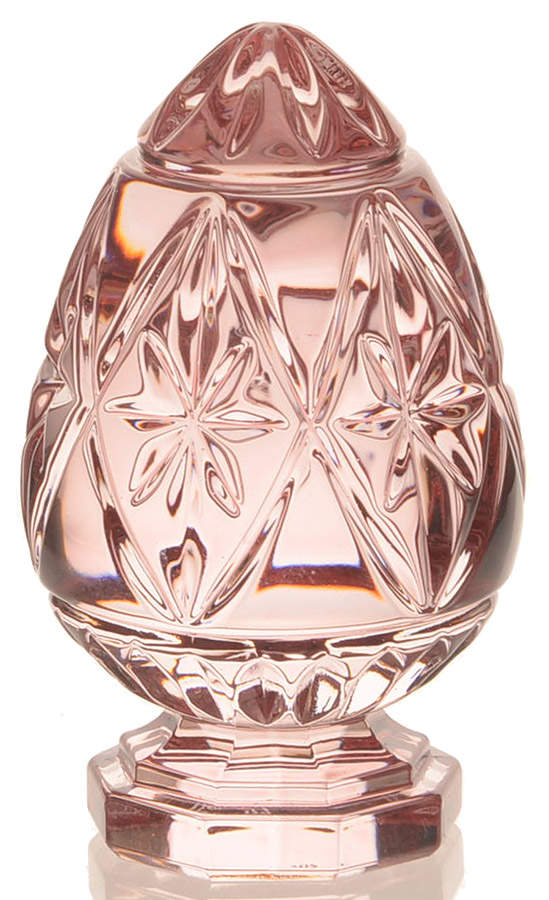 Waterford Marquis Paperweight Pink Egg On Pedestal - No Box by Waterford Crystal-1