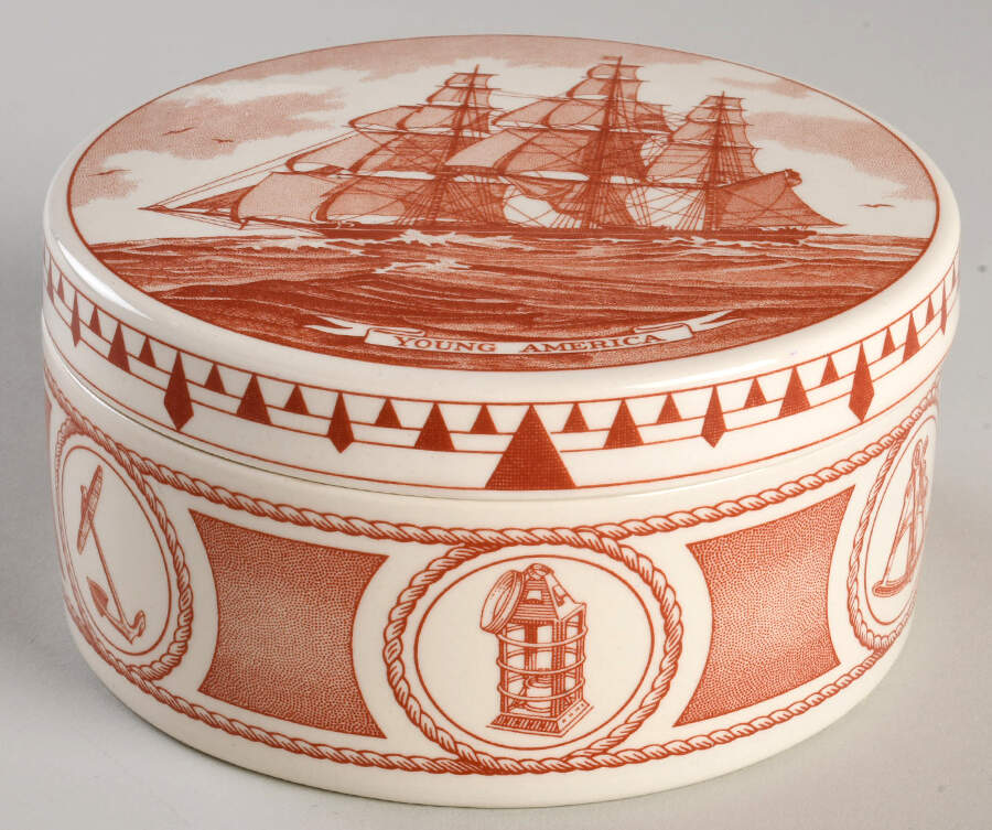 Wedgwood Collector's Society Box Young America-Red Ship - No Box by Wedgwood-1