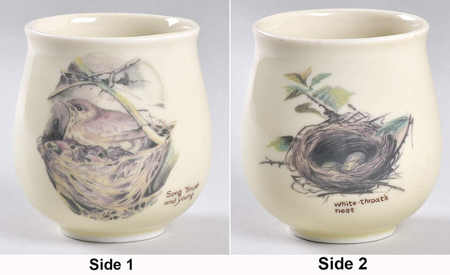 Country Diary Collection White-Throat & Nest-Votive - No Box by Webb & Bower-1