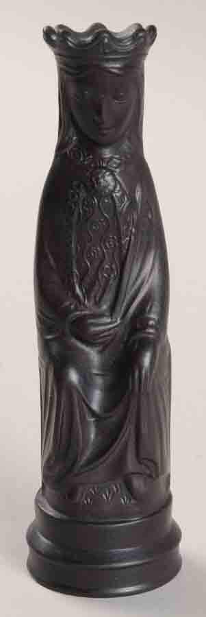 Jasperware Chess Set By Arnold Machin Queen-Black - Queen-Black Chess Piece by Wedgwood-1
