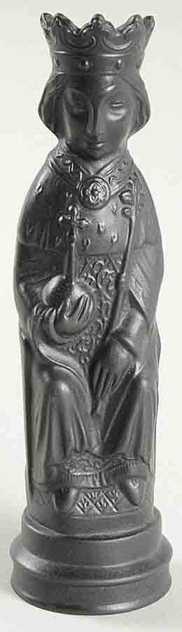 Jasperware Chess Set By Arnold Machin King-Black - King-Black Chess Piece by Wedgwood-1