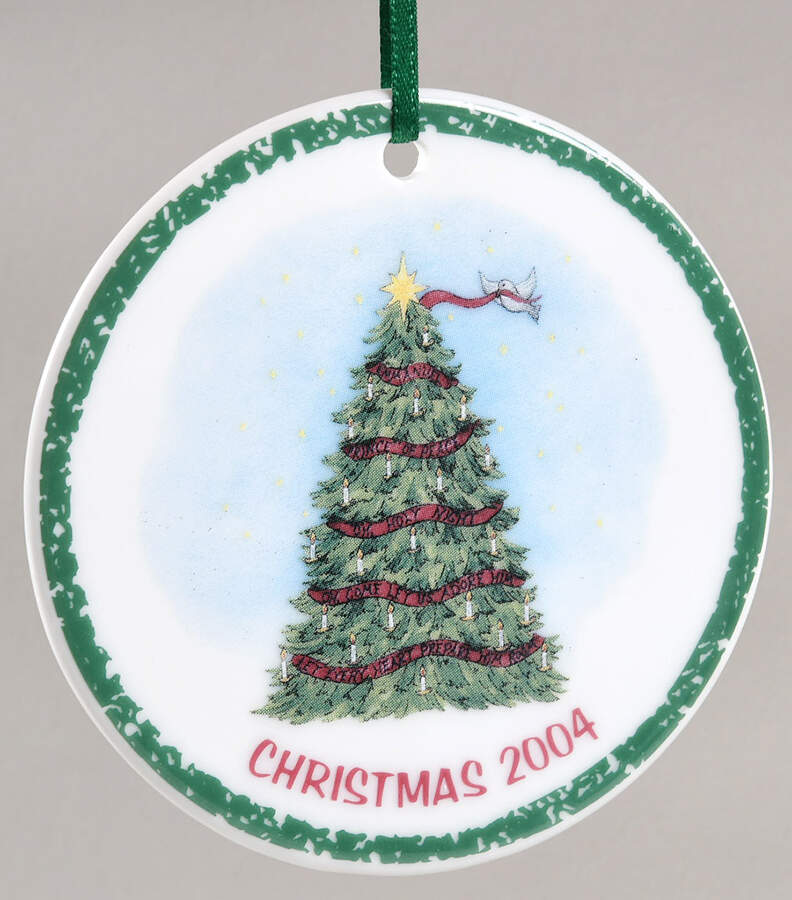 Miniature Plate Ornaments Tree Of Joyful Tidings - No Box by Workshop Gerald Henn-1