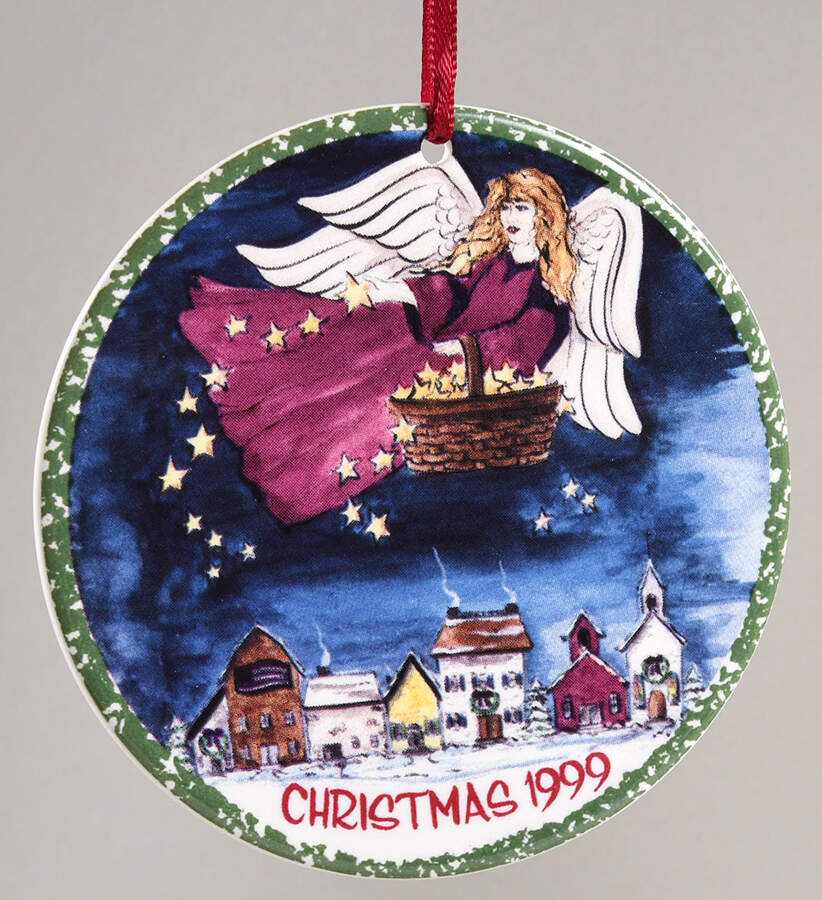 Miniature Plate Ornaments Peace On Earth - Boxed by Workshop Gerald Henn-1