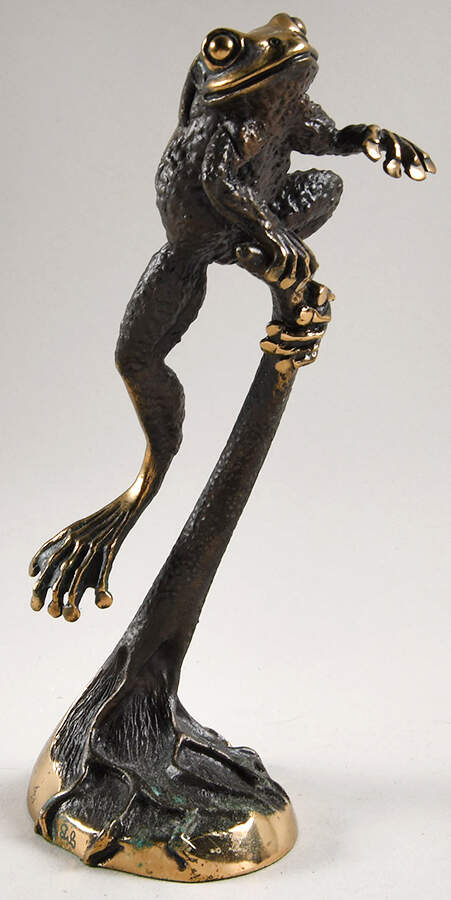 Wentorf Bronze Sculptures Tree Frog - No Box by Wentorf-1